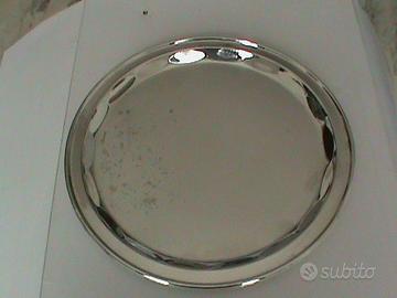 VASSOIO ROTONDO IN SILVERPLATED USATO ANNI 90