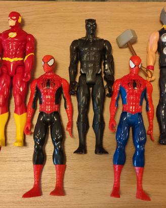 Lotto 7 supereroi 30cm_Marvel Avengers 