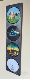 Quadro in legno e vinili omaggio ai Pink Floyd