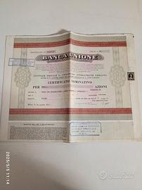 BANCA UNIONE - CERTIFICATO PER 2 AZIONI