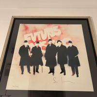 Mario Schifano “Futurismo rivisitato “ 50x50 cm.