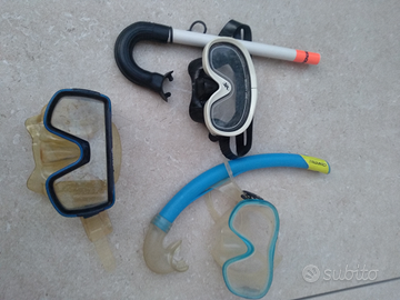 Maschere subacquee varie dimensioni