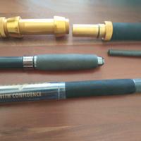 Canne vertical e traina e mulinello rotante