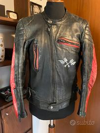 Giubbotto moto uomo vintage anni 80 tg M