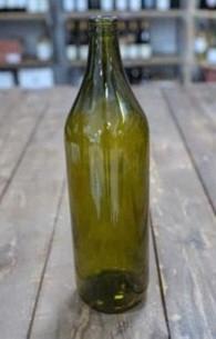 12 Bottiglie vetro 1L con contenitore in metallo