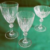 Elegante set cristallo lavorato anni ’60 -36 pezzi