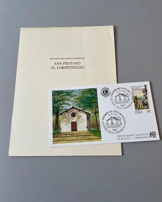 Busta filatelica e cartolina San Protaso 1985