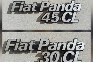 targhetta fregio scritta Panda 45 30 epoca