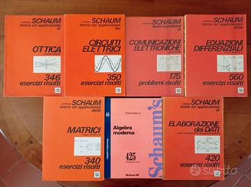 N. 7 volumi collana SCHAUM