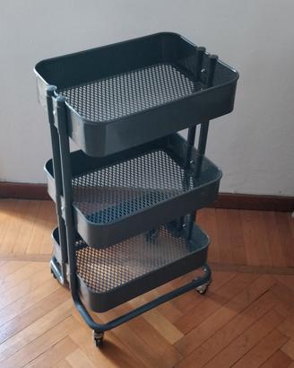 Carrello, grigio,, 28x38x61 cm