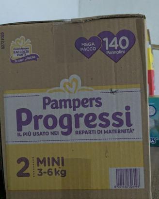 140 Pannolini Pampers Progressi  2 MINI (3-6 kg)