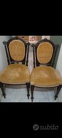 due sedie  antiche