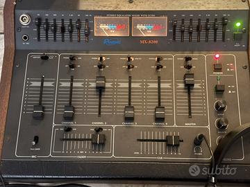 Mixer phono e linea equalizzatore delay riverbero