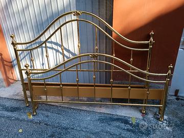 letto matrimoniale in ottone 