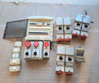 Quadro elettrico e prese trifase