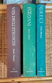 tre volumi storici etruschi greci egiziani