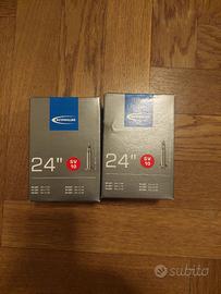 2 camere d'aria Schwalbe 24" valvola Presta