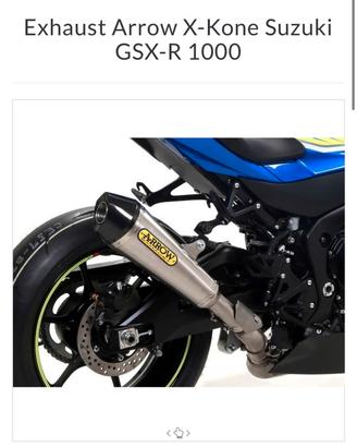 scarico arrow suzuki gsxr 1000