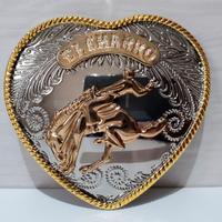 Fibbia El Charro Mod.E206 Cuore (7.5 x 10) in Zama