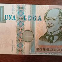 Banconota da 1 Lega della Lega Nord FDS