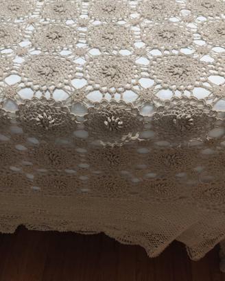 Coperta matrimoniale a uncinetto