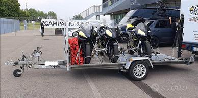 Rimorchio basculante Ellebi monoasse rinforzato