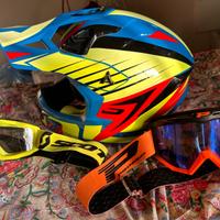 Casco cross enduro M hype