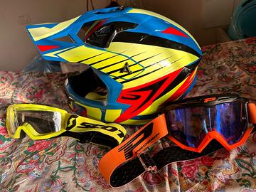 Casco cross enduro M hype