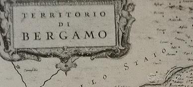 stampa antica di Bergamo rarissima 