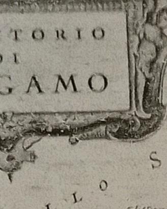 stampa antica di Bergamo rarissima 