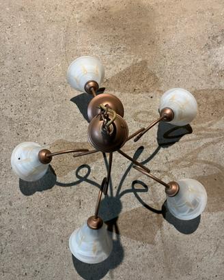 Lampadario in rame