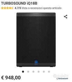 Turbosound IQ 18 B subwoofer 3000 WATT
