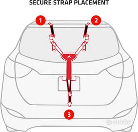 portabici auto compatto singolo