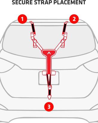 portabici auto compatto singolo