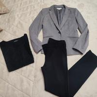 set elegante donna giacca e pantalone S 