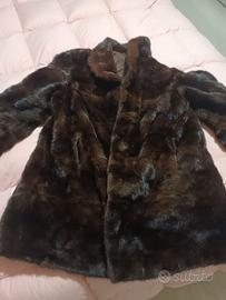 Pelliccia visone donna marrone scuro