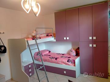 Cameretta completa con 3 letti