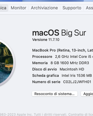 Macbook Pro Intel - Late 2013 -