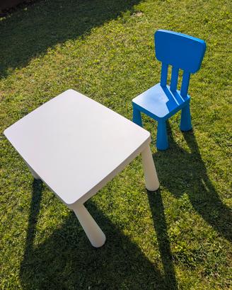 tavolo Ikea bambini con sedia