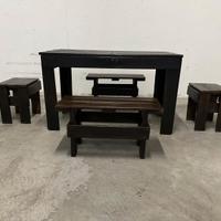 Tavolo Artigianale + 4 sgabelli (2+2)