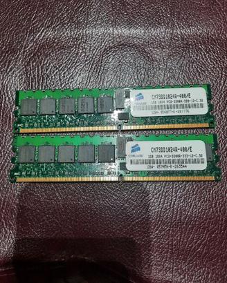 2 ram da 1 gb