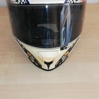 Casco integrale moto airoh bianco valor uncle sam