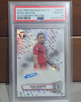 PSA 10 Noah Okafor Auto /99 2023 Topps Pristine