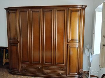 Camera da letto in legno massello completa