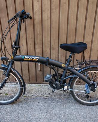 Bicicletta Pieghevole, Nero Opaco, Unisex, 20