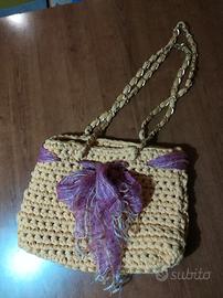 borsa in cotone intrecciato