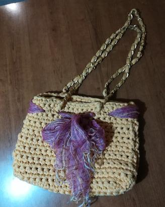 borsa in cotone intrecciato