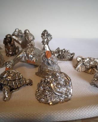 numero 18 pezzi in ARGENTO made in italy