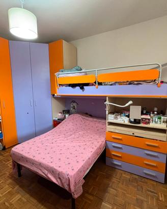 Camera da letto 2 bambini cameretta a soppalco