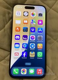 Apple IPhone 15 pro 128 GB blu ,in garanzia .